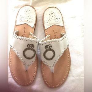 Jack Rogers Beaded Ring Sandals Wedding Bride Engagement